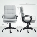 Whitfield Padded Office Chair in Dove Grey