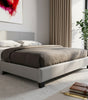 The Marlow grey faux leather bed with gel memory foam mattress - Comfort Crest