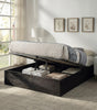 The Nightingale — Black Velvet Ottoman Storage Bed & Pocket Sprung Mattress