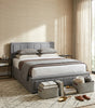 Ottoman Bed Frame King Size Storage Bed With Mattress Pocket Sprung & Memory Foam