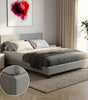 The Marlow grey faux leather bed with gel memory foam mattress - Comfort Crest