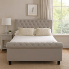 Orlando Sleigh Ottoman Bed in Light Grey — Double