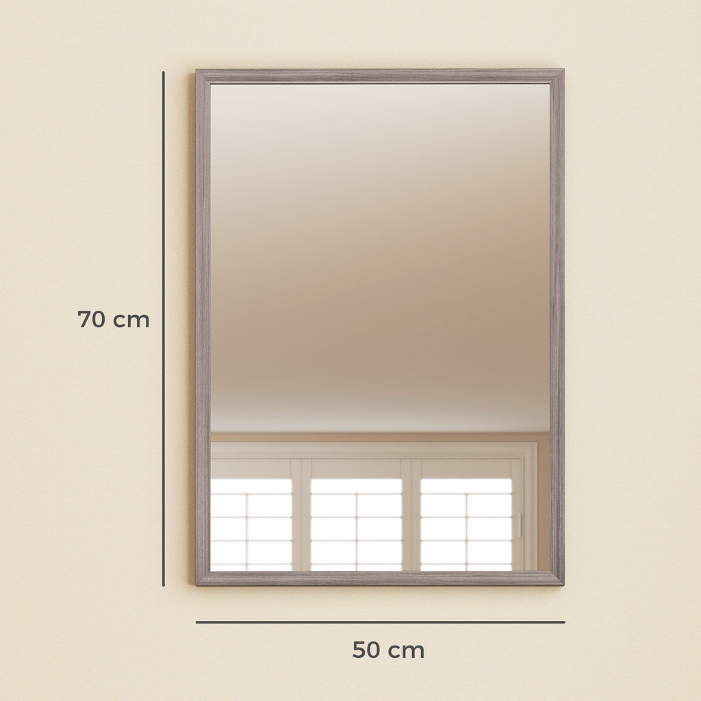 Ashcroft 50 x 70cm Wall Mirror in Grey