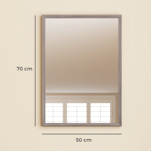 Ashcroft 50 x 70cm Wall Mirror in Grey