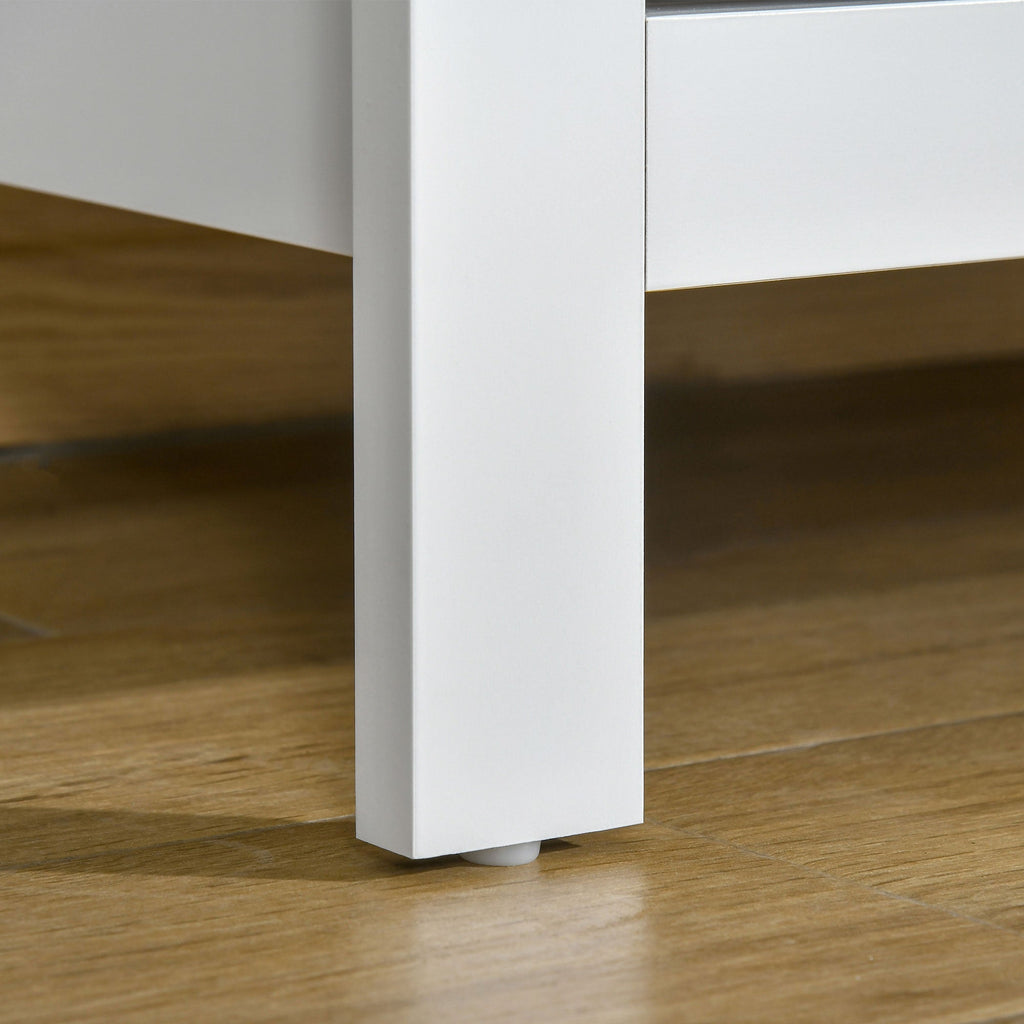 Sutton Wide 5-Drawer Chest in White
