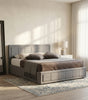 Ottoman Bed Frame King Size Storage Bed With Mattress Pocket Sprung & Memory Foam