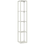 Rowan Shelved Floor Lamp in Oak