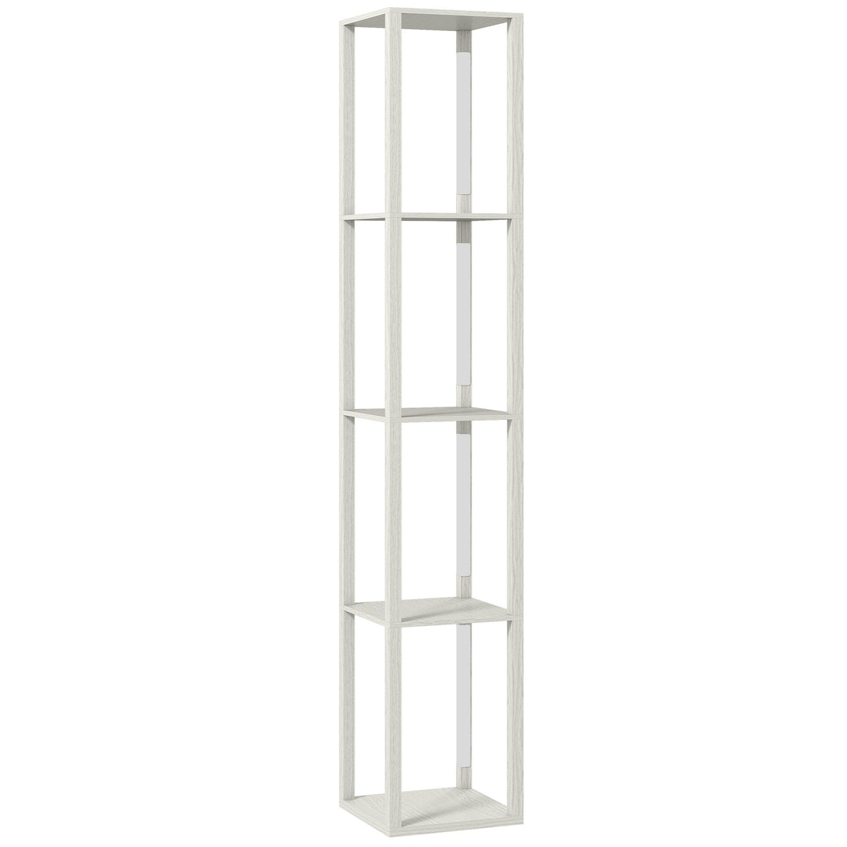 Rowan Shelved Floor Lamp in Oak