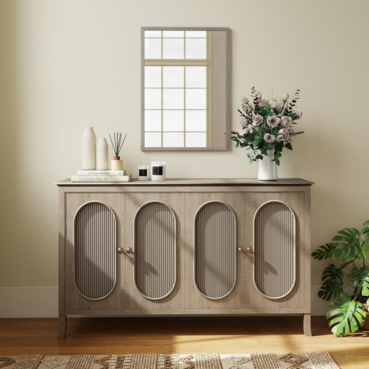 Ashcroft 50 x 70cm Wall Mirror in Grey