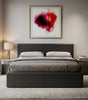 Alnwick small double ottoman storage bed with padded headboard - Comfort Crest
