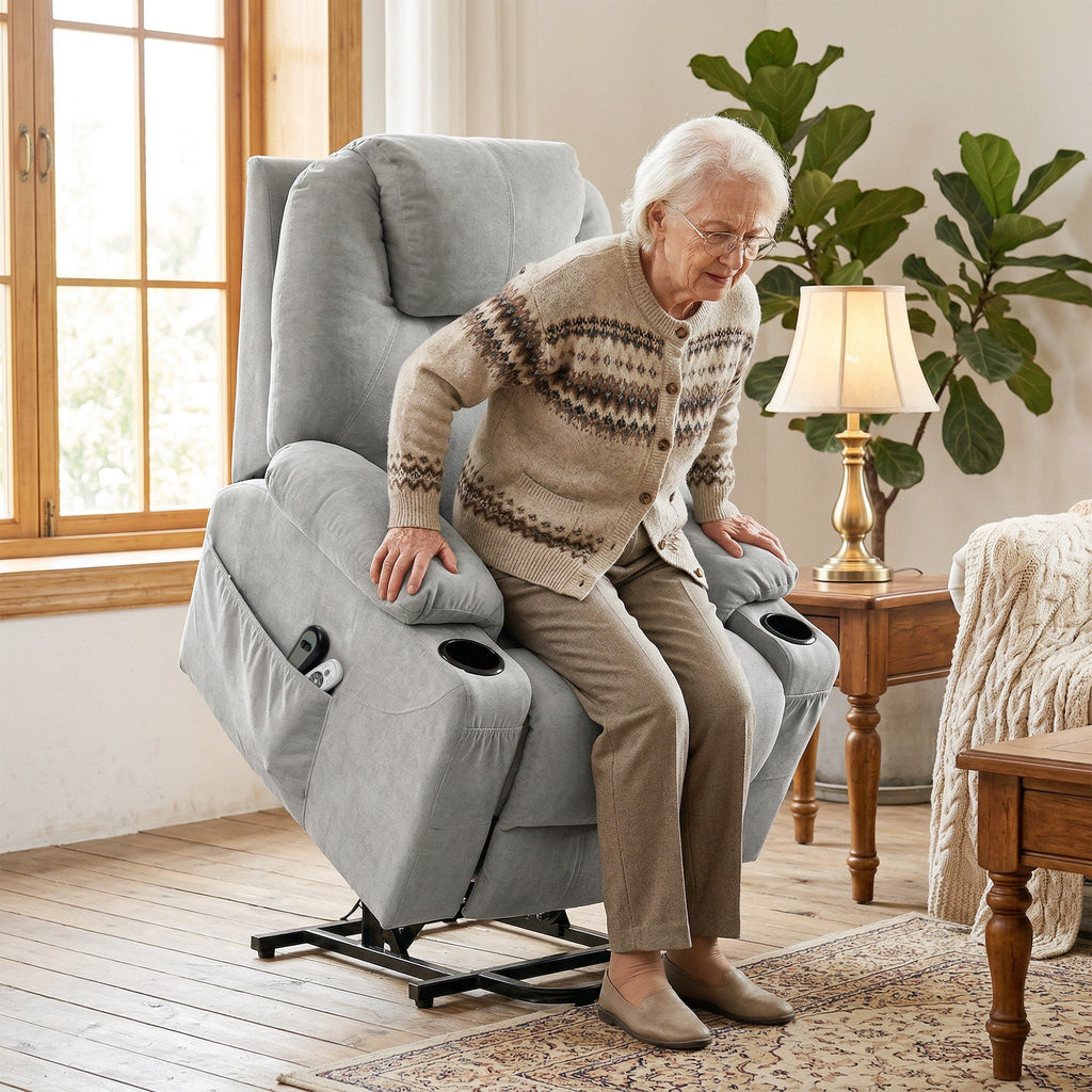 Ellesmere Power Lift Recliner in Pearl Grey