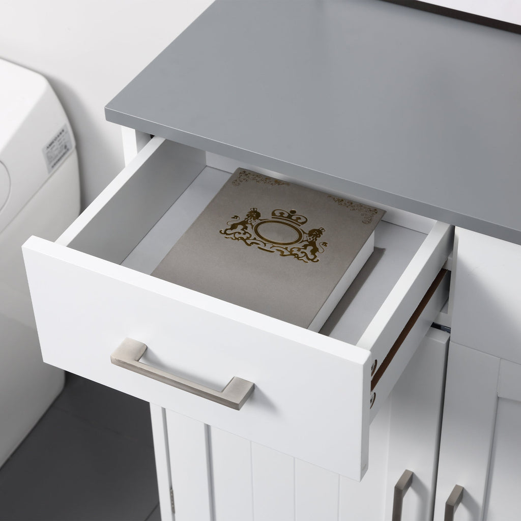Tenby Freestanding Bathroom Cupboard in White