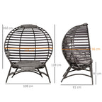 Casella Folding Egg Chair in Sand Brown