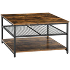 Foundry 3-Tier Coffee Table in Rustic Oak