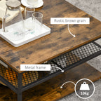 Foundry 3-Tier Coffee Table in Rustic Oak