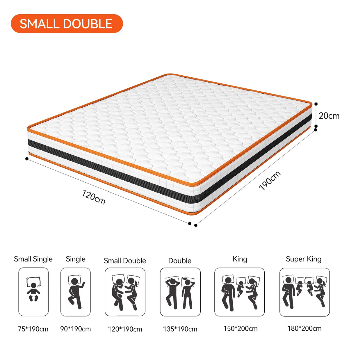 Restwell Orthopaedic Hybrid Mattress — Memory Foam & Pocket Spring