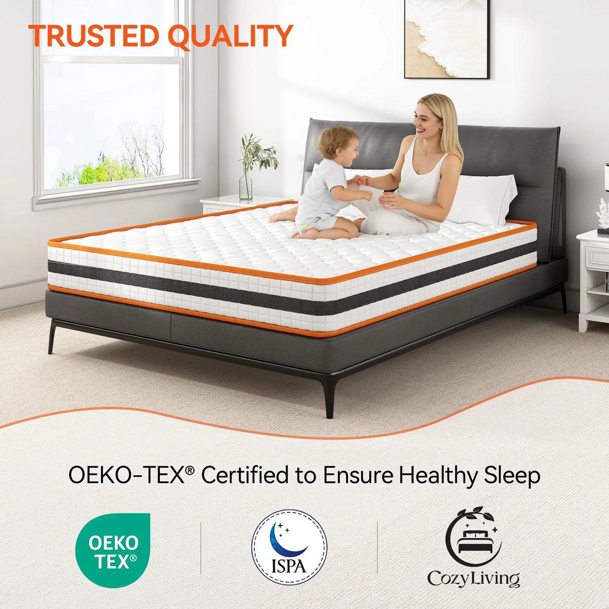 Restwell Orthopaedic Hybrid Mattress — Memory Foam & Pocket Spring
