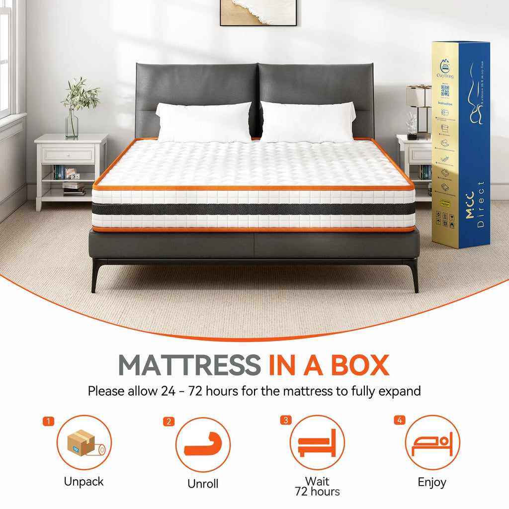 Restwell Orthopaedic Hybrid Mattress — Memory Foam & Pocket Spring