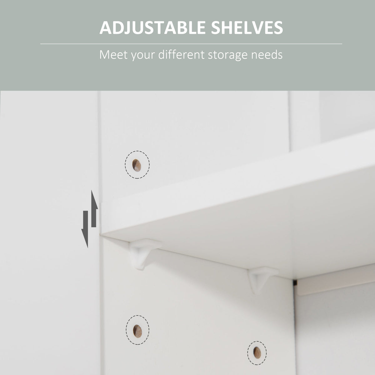 Tenby Mirrored Bathroom Cabinet in White