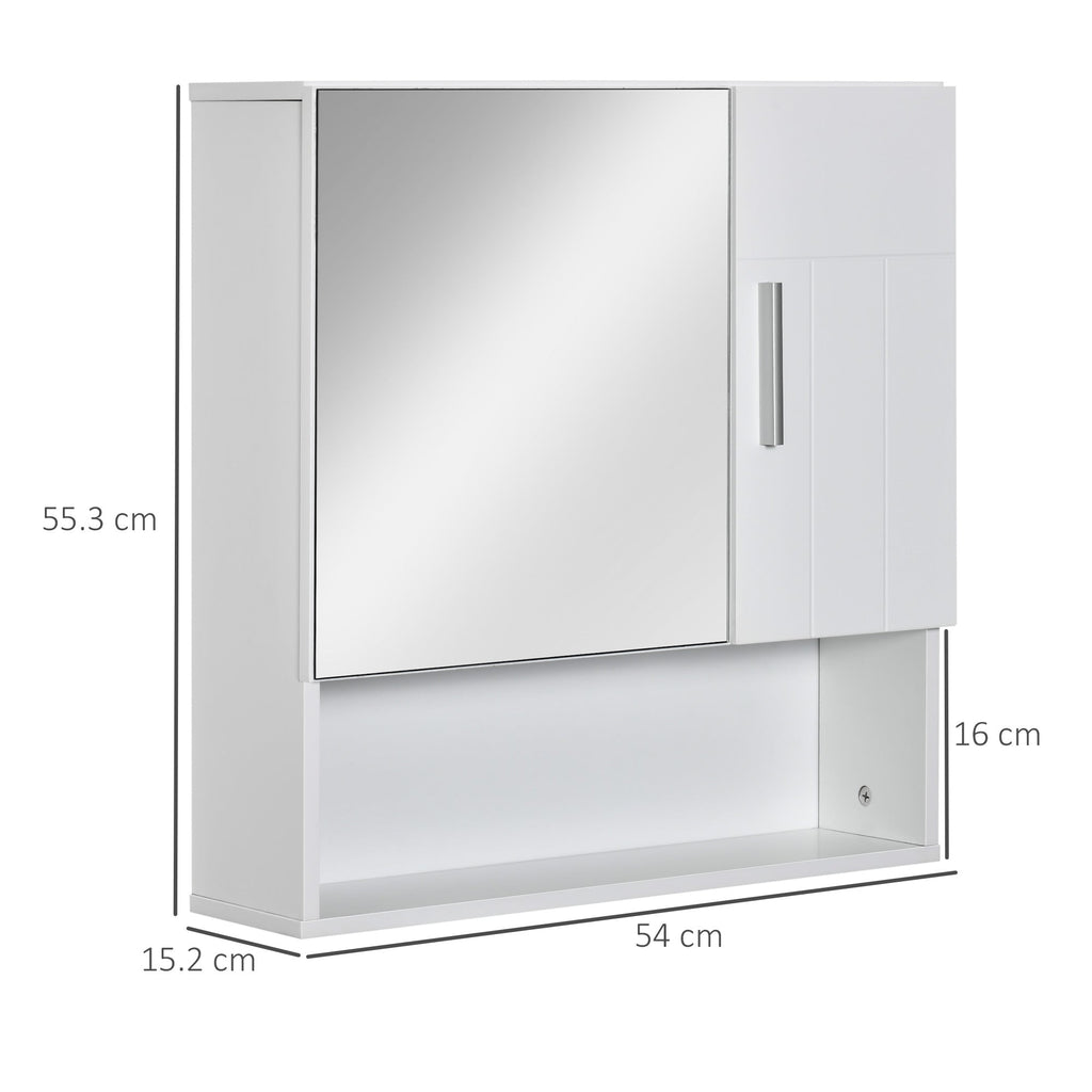 Tenby Mirrored Bathroom Cabinet in White