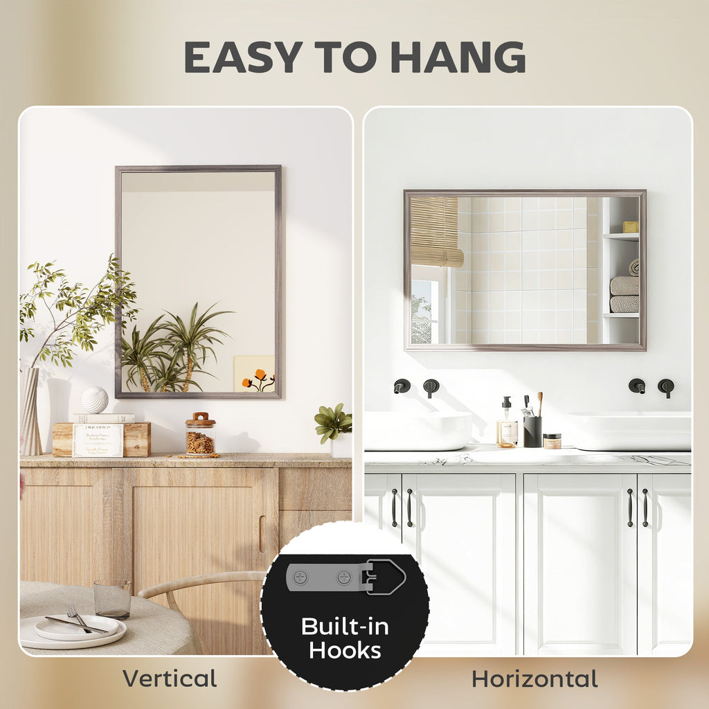 Ashcroft 50 x 70cm Wall Mirror in Grey