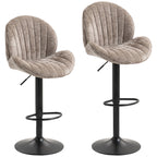 Kendal Swivel Bar Stools in Tan — Set of 2