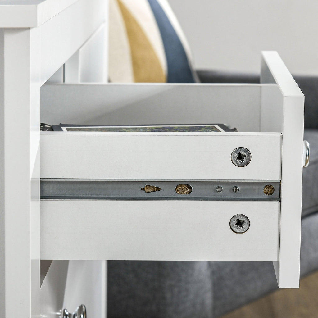 Sutton Wide 5-Drawer Chest in White