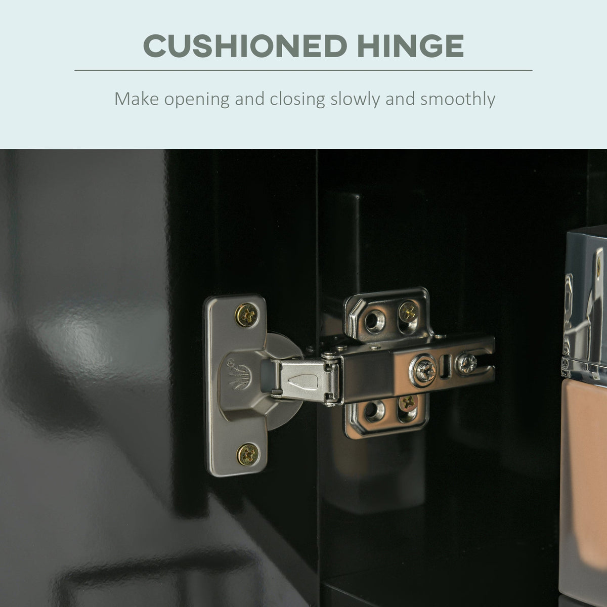 Lumen LED Mirrored Bathroom Cabinet with USB — Black
