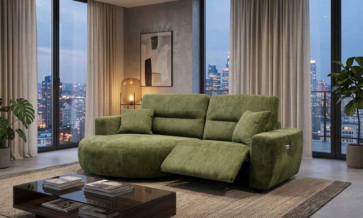 Denver Electric Recliner Chaise Sofa — Left or Right Hand