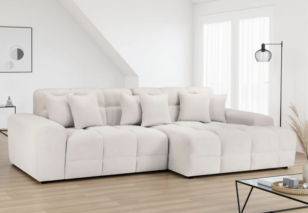 Jacob Ribbed Corner Sofa — Left or Right Hand