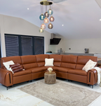 Arizona Electric Recliner Leather Corner Sofa