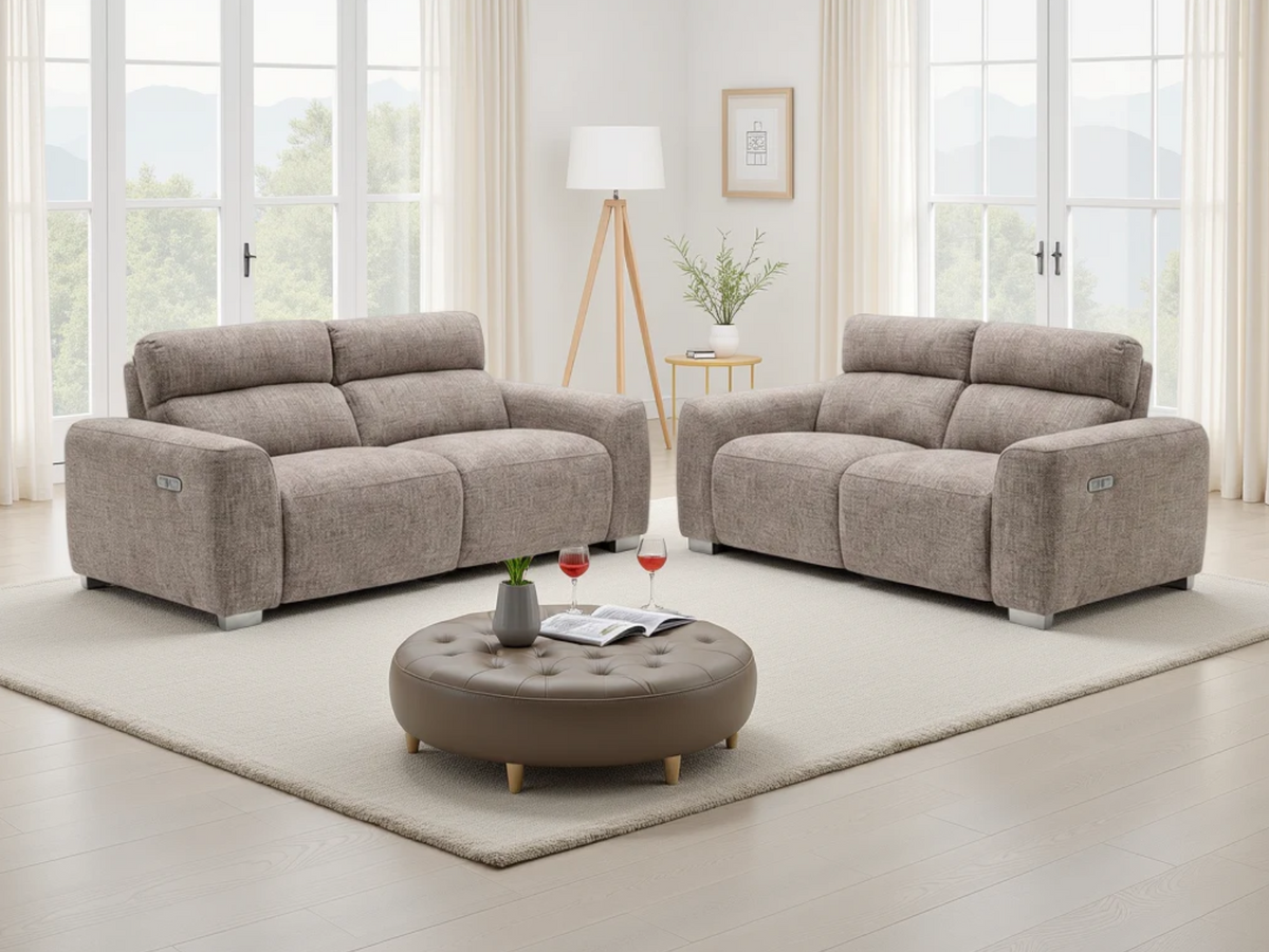 Toronto Electric Recliner Sofa Set — 3 + 2 Seater