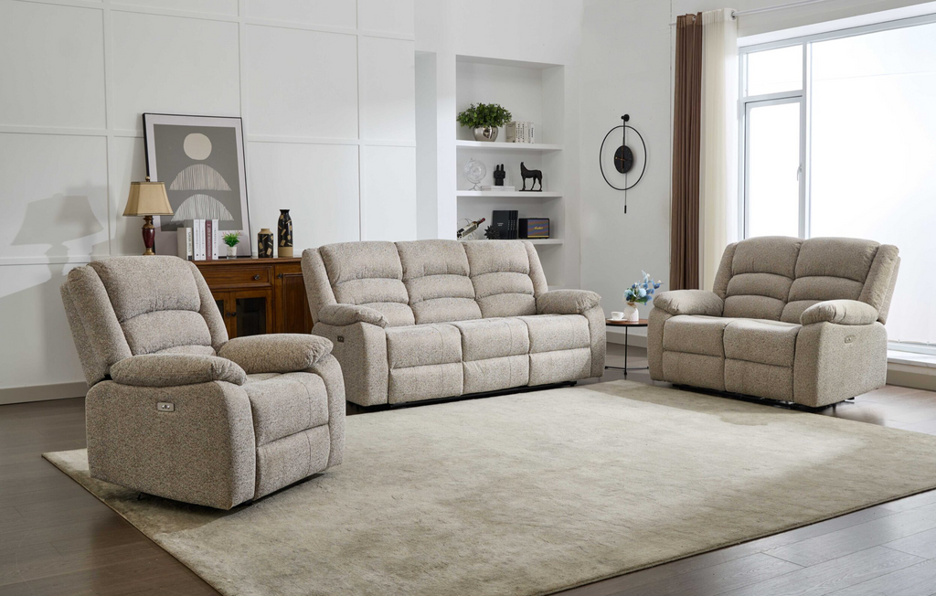 Dallas Electric Recliner Sofa Set — 3 + 2 Seater