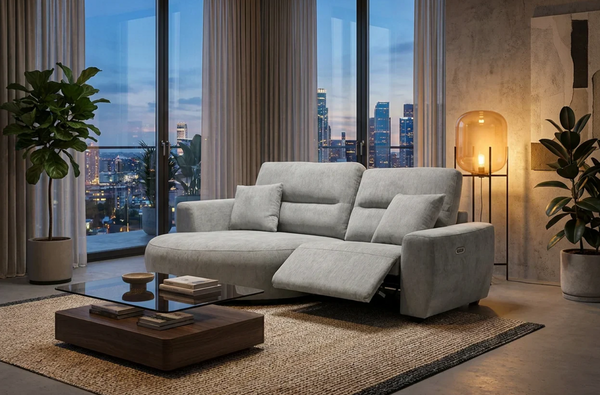 Denver Electric Recliner Chaise Sofa — Left or Right Hand