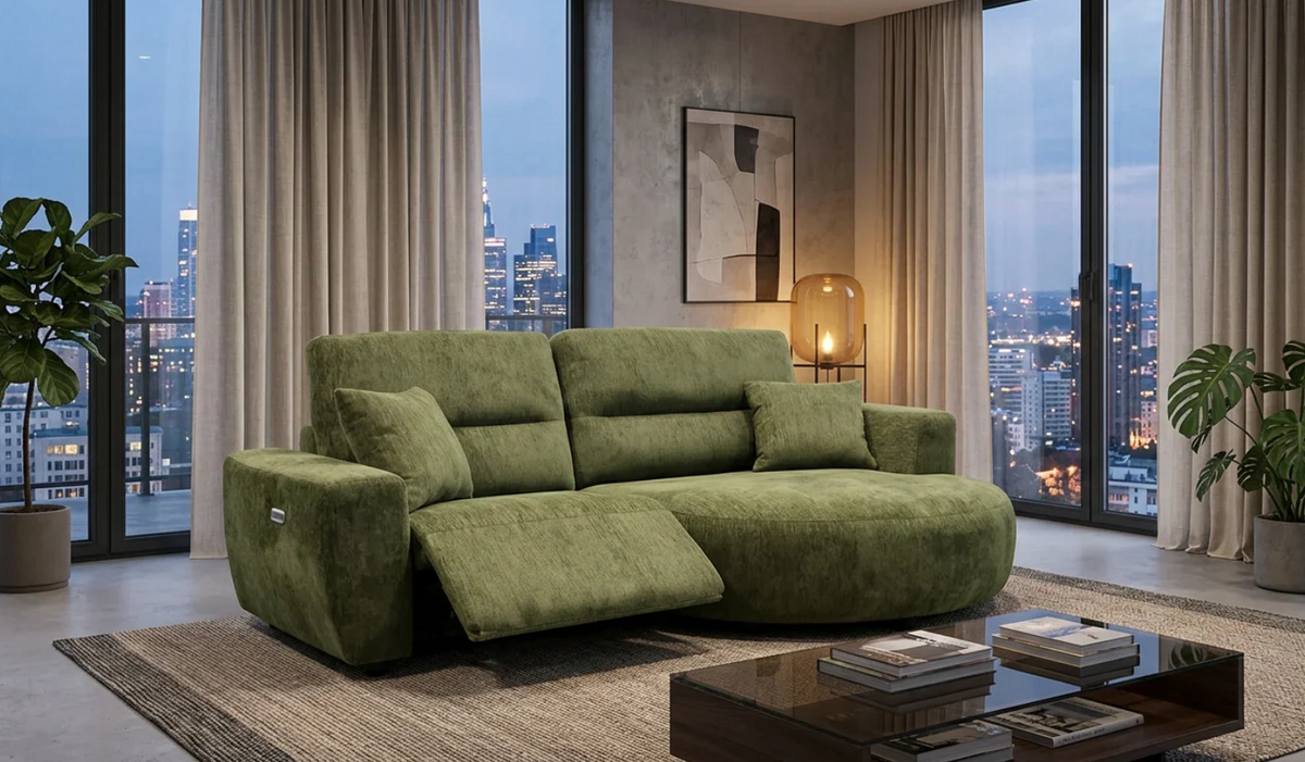 Denver Electric Recliner Chaise Sofa — Left or Right Hand