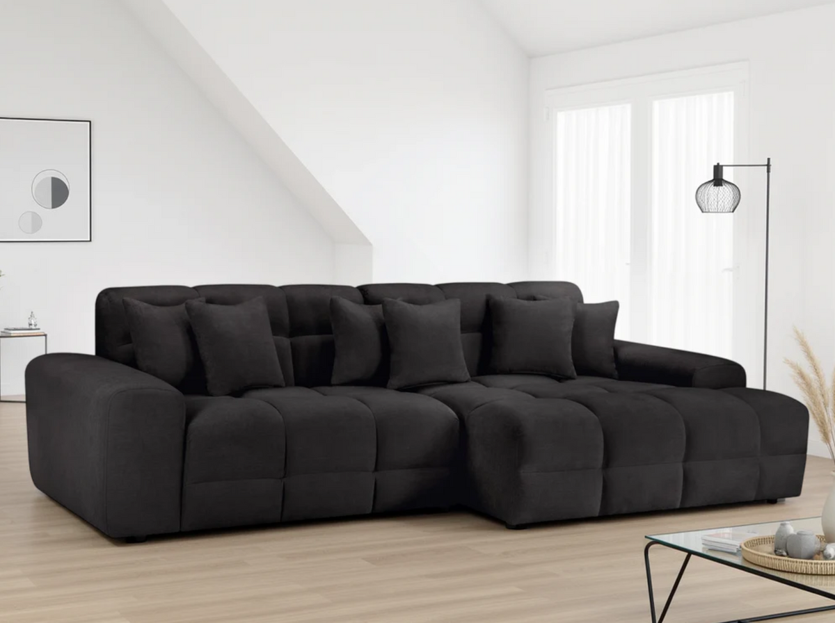 Jacob Ribbed Corner Sofa — Left or Right Hand