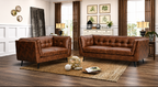 Melbourne 3-Seater Faux Leather Sofa