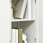Kingsley Sideboard with Rubberwood Top in White