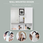Tenby Mirrored Bathroom Cabinet in White