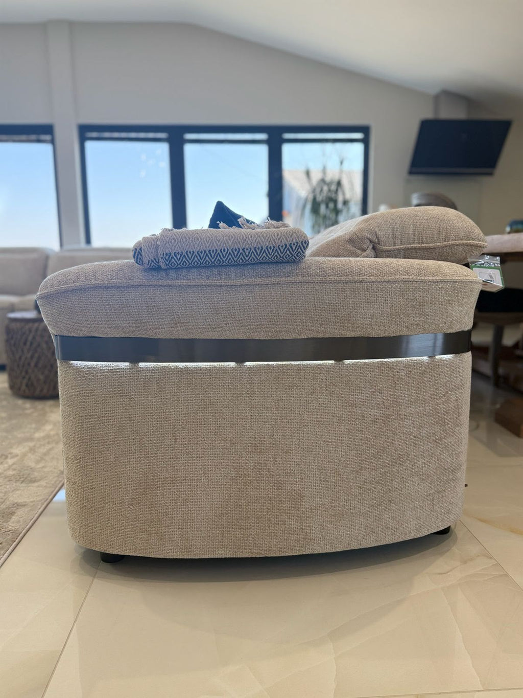 Bicester Electric Recliner Corner Sofa with LED & Wireless Charging