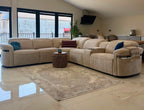 Bicester Electric Recliner Corner Sofa with LED & Wireless Charging
