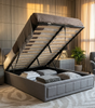 Ottoman Bed Frame King Size Storage Bed With Mattress Pocket Sprung & Memory Foam