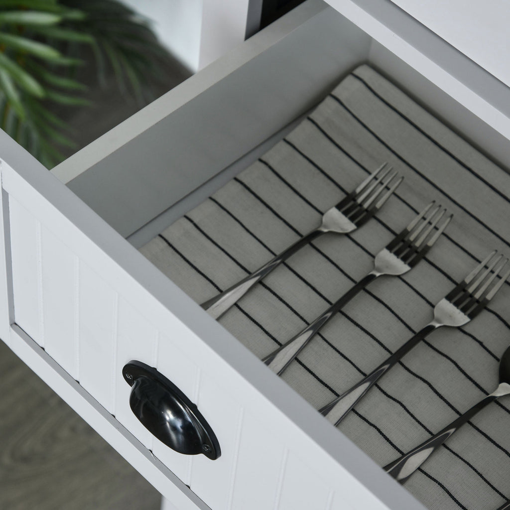 Ridley Mid-Century Kitchen Cabinet in Slate Grey