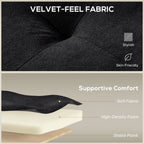 Ashby Convertible Sofa Bed in Jet Black