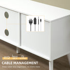 Kingsley TV Unit for Screens up to 50 Inches in White