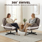 Clifton Velvet Swivel Wingback Chair in Dove Grey