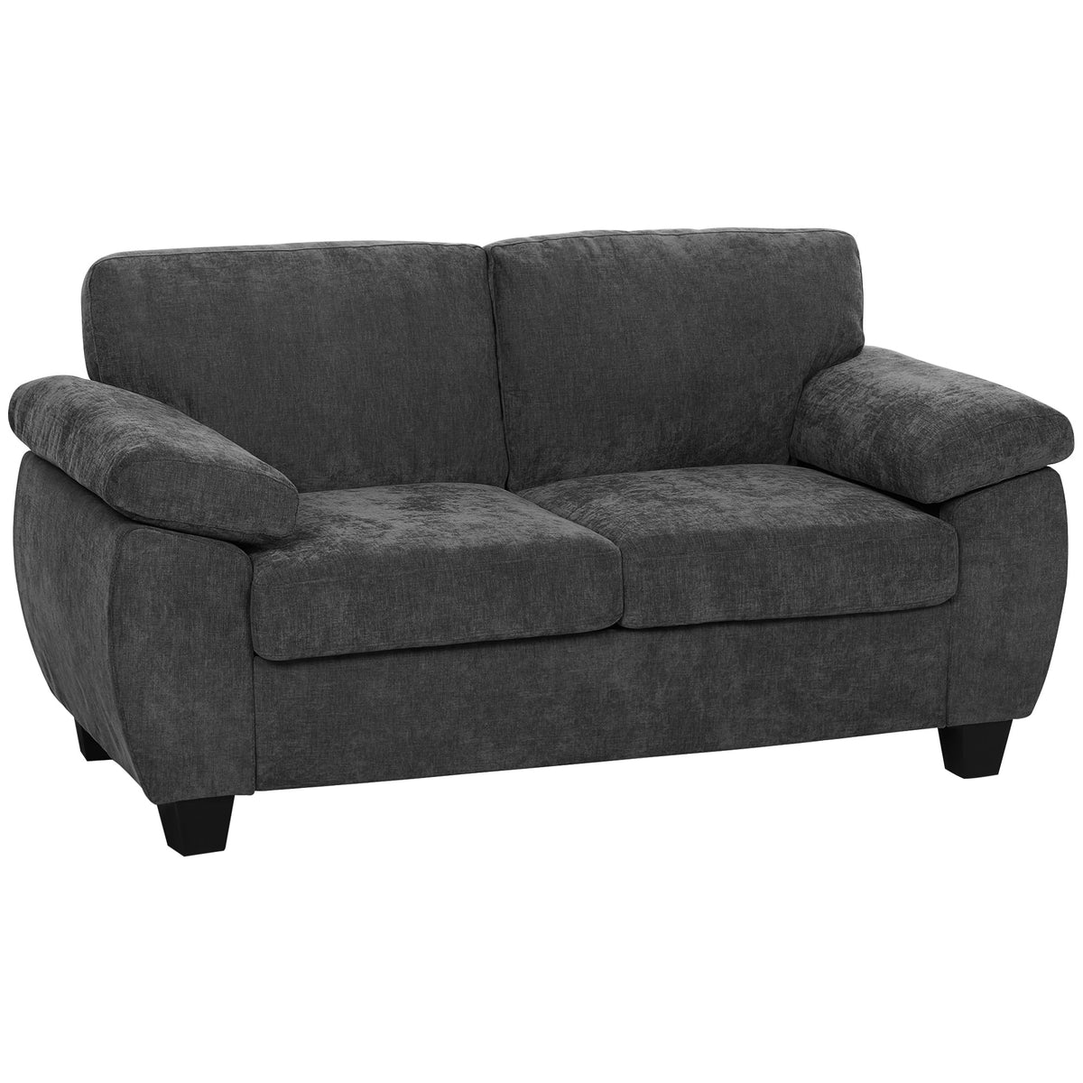 Marlow 2 Seater Chenille Sofa in Slate Grey