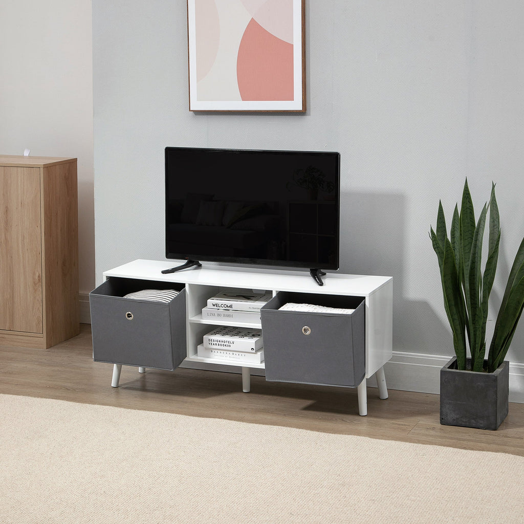 Kingsley TV Unit for Screens up to 50 Inches in White