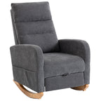 Pembroke High-Back Rocking Chair in Dove Grey
