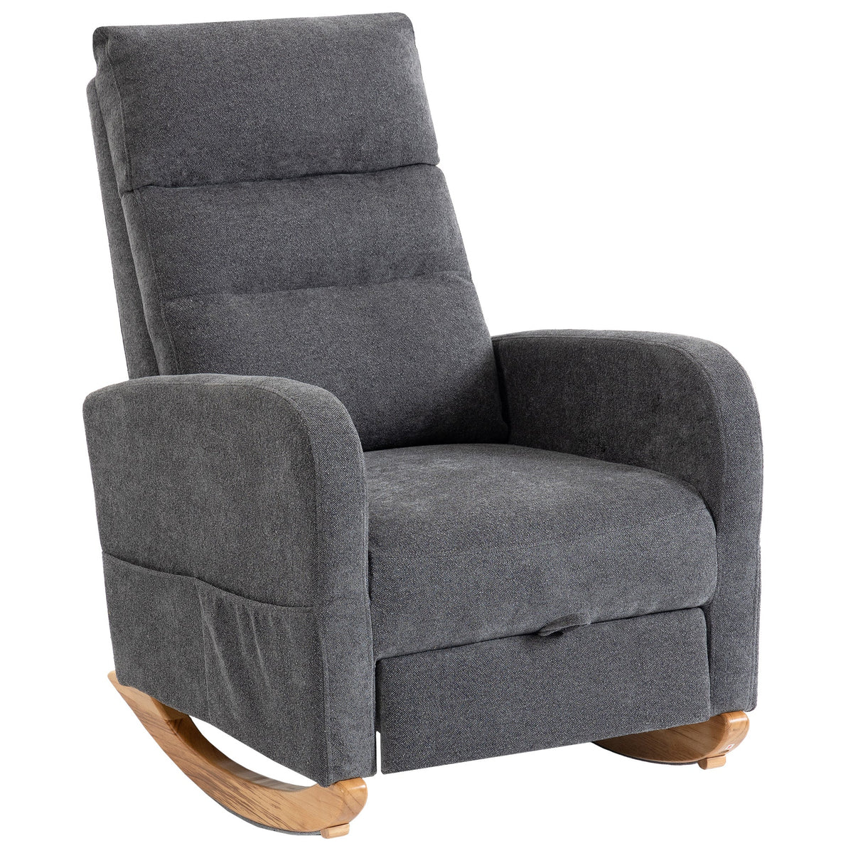 Pembroke High-Back Rocking Chair in Dove Grey